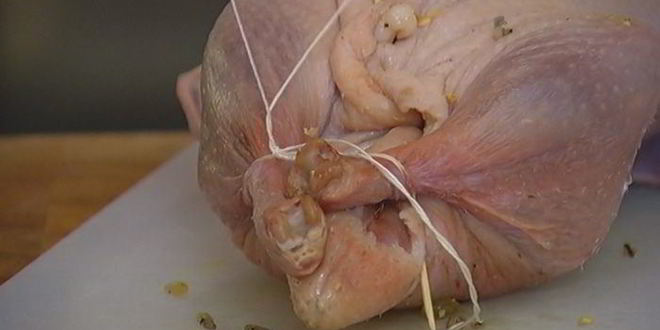 Рецепт запеченная утка, фаршированная диким рисом и яблоками