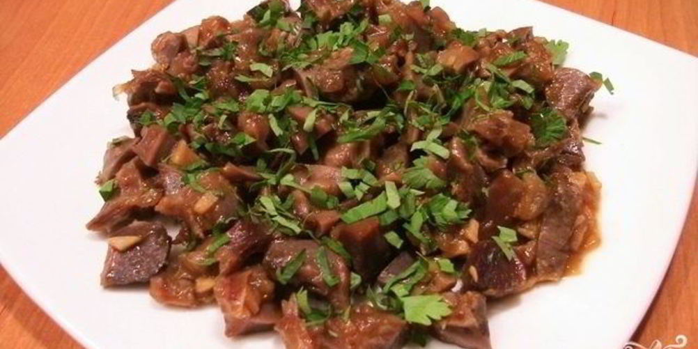 Как приготовить жареные куриные желудки