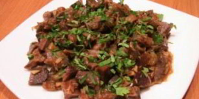 Рецепт жареные куриные желудки