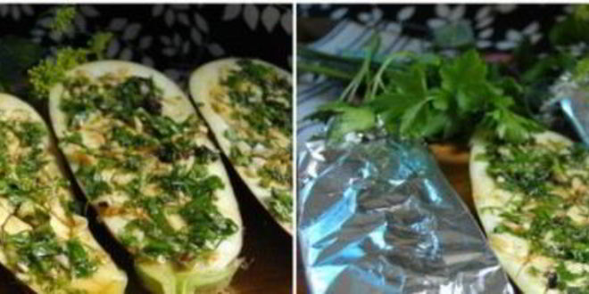 Рецепт баклажаны на углях в фольге