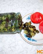 Баклажаны с чесноком и укропом