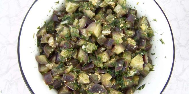 Рецепт баклажаны с чесноком и укропом