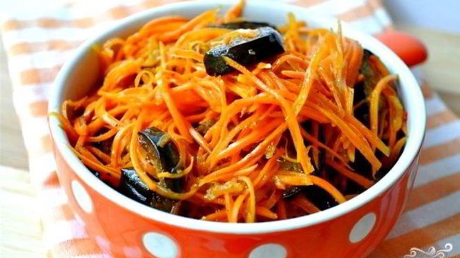 Рецепт Баклажаны жареные с луком и морковью