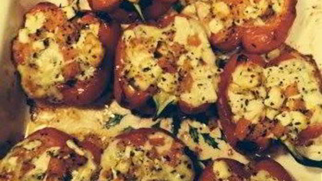 Рецепт Болгарские перцы, запеченные с сыром