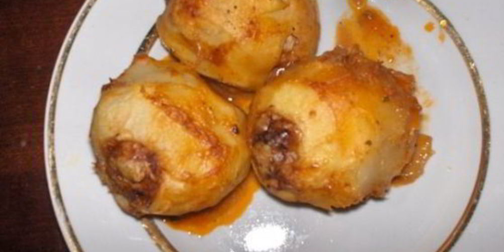 Рецепт фаршированный картофель грибами