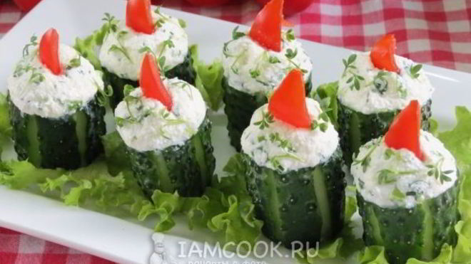 Рецепт Фаршированные огурцы