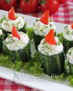 Фаршированные огурцы