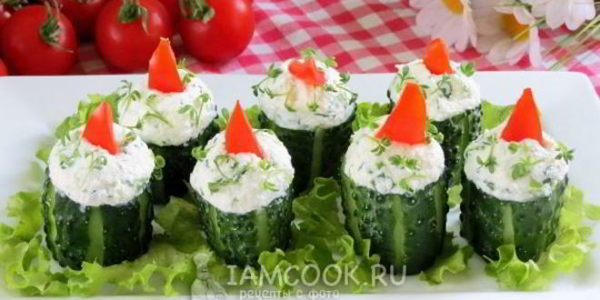 Рецепт фаршированные огурцы