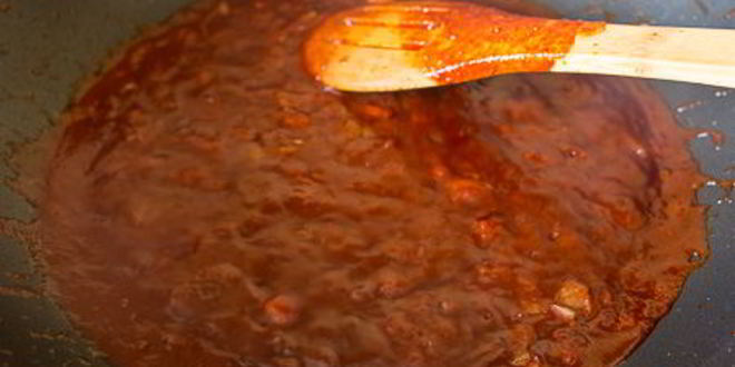 Рецепт фасоль с яблоками и копченой паприкой