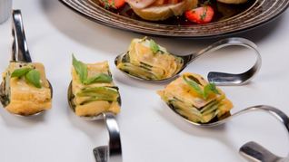 Рецепт Гратен из кабачка с сыром и базиликом