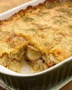 Гратен из картофеля с курицей