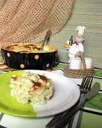 Гратен из цветной капусты с хлопьями