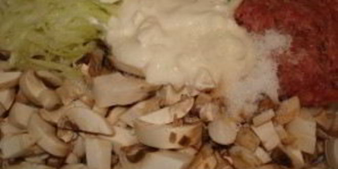 Рецепт кабачки, фаршированные грибами