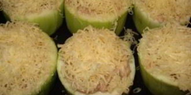 Рецепт кабачки, фаршированные грибами