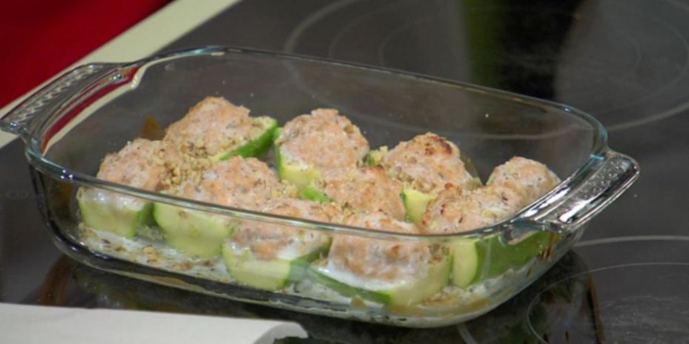 Как приготовить кабачки, фаршированные рыбой