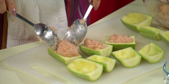 Рецепт кабачки, фаршированные рыбой