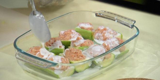 Рецепт кабачки, фаршированные рыбой