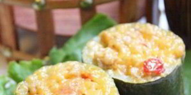 Рецепт кабачки фаршированные, запеченные в мультиварке