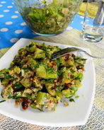 Кабачки по-грузински с грецкими орехами