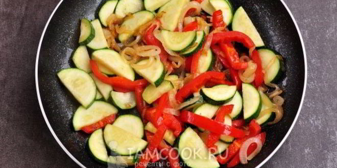 Рецепт кабачки с баклажанами тушеные