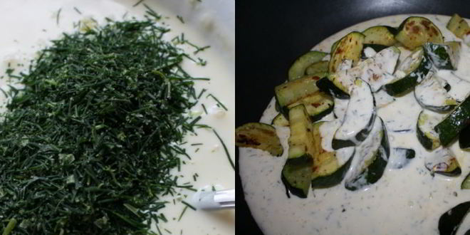 Рецепт кабачки в сметане