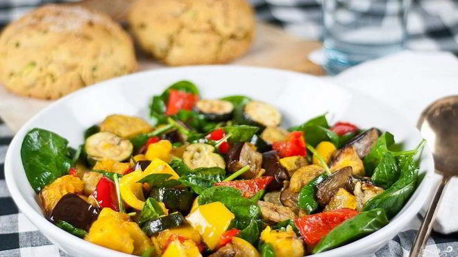 Рецепт Кабачки, запеченные с овощами