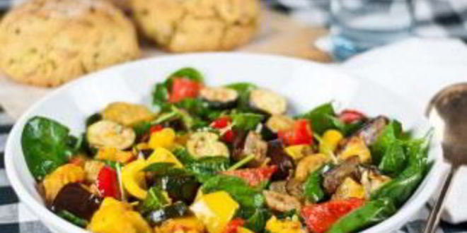 Рецепт кабачки, запеченные с овощами