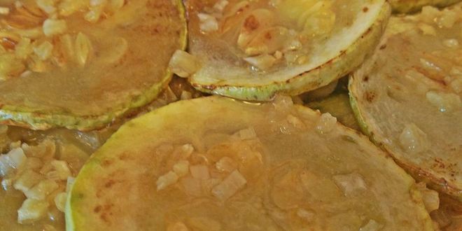 Рецепт кабачки жареные с чесноком