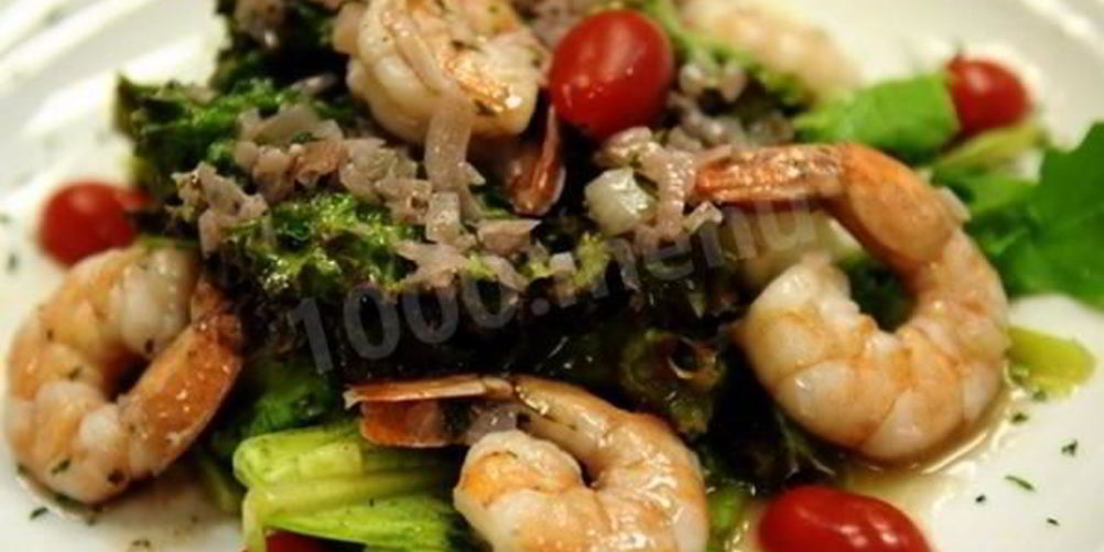 Как приготовить капуста с креветками