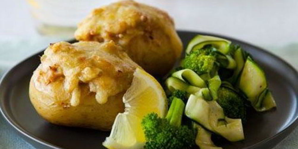 Как приготовить картофель фаршированный тунцом