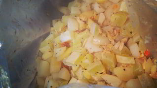 Рецепт Картофель и кабачки, запеченные в рукаве