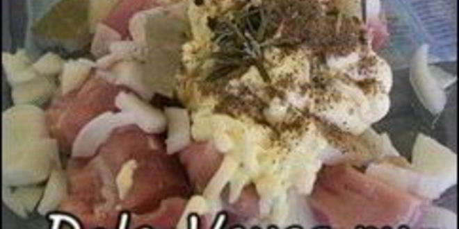 Рецепт картошки запеченной в духовке со свиного вырезкого