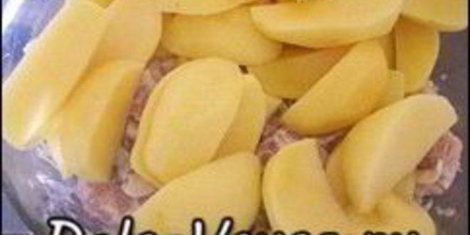 Рецепт картошки запеченной в духовке со свиного вырезкого