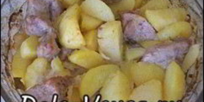 Рецепт картошки запеченной в духовке со свиного вырезкого