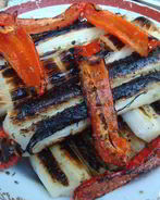 Лук-порей на гриле