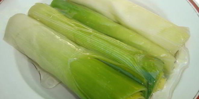 Рецепт лук-порей на гриле