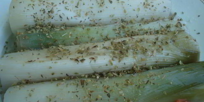 Рецепт лук-порей на гриле