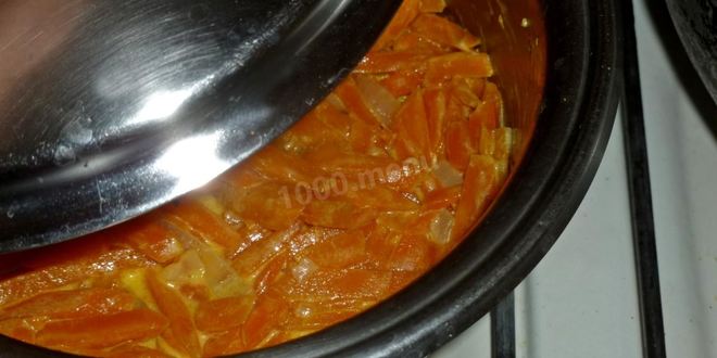 Рецепт морковь тушеная с луком и сметаной