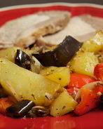 Овощи, запеченные в духовке