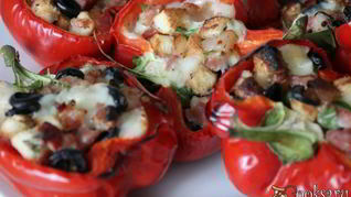 Рецепт Паприка фаршированнная Итальянские мотивы