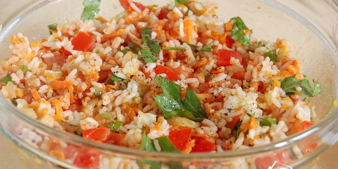 Рецепт перец, фаршированный рисом и овощами