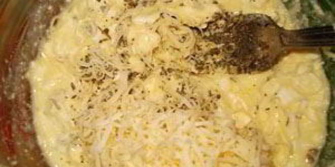 Рецепт перец, фаршированный сыром и яйцами