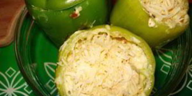 Рецепт перец, фаршированный сыром и яйцами