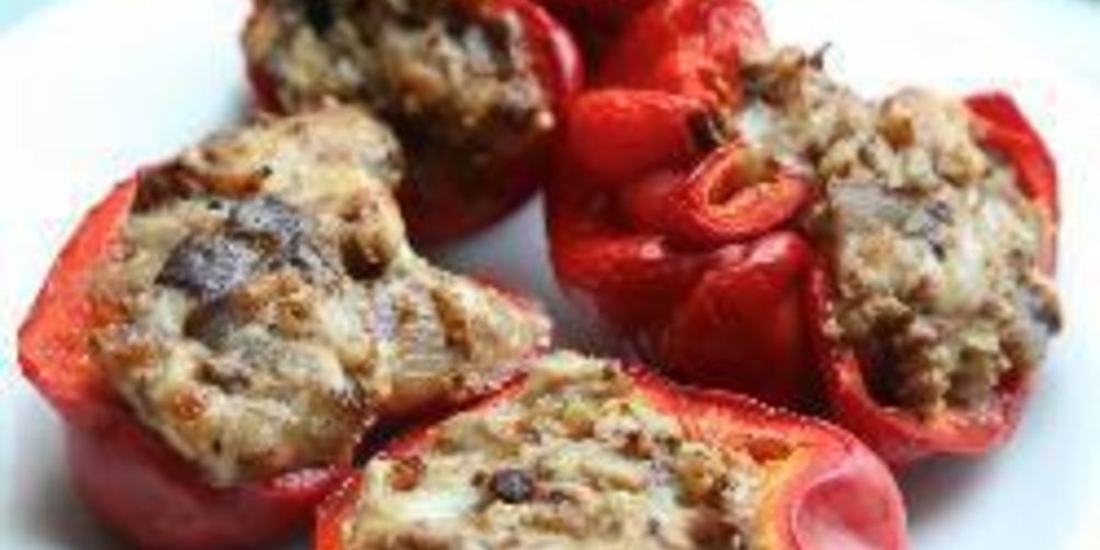 Как приготовить перцы фаршированные баклажанами