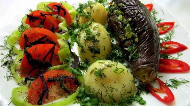 Рецепт Соленые баклажаны по-армянски