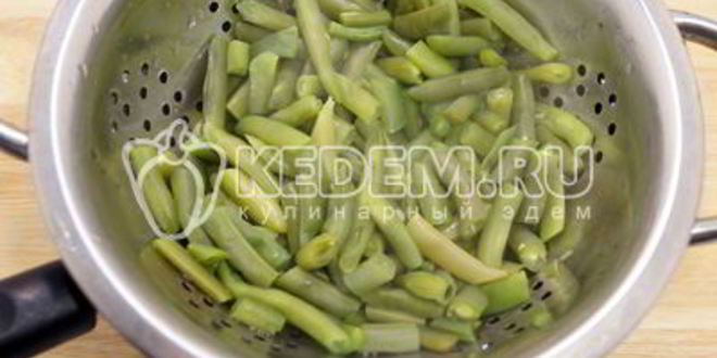 Рецепт стручковая фасоль с кедровыми орешками