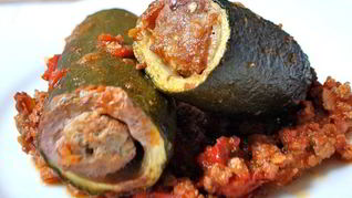 Рецепт Цукини с фаршем в духовке