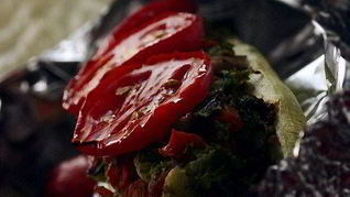 Рецепт Цукини, запеченные с брокколи, грибами и морковью