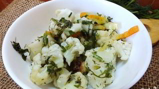 Рецепт Цветная капуста с болгарским перцем