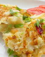 Цветная капуста с яйцом на сковороде